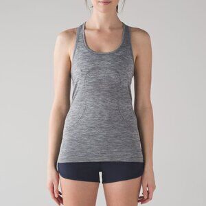 Lululemon Swiftly Tech Racerback in Slate/White size 6
